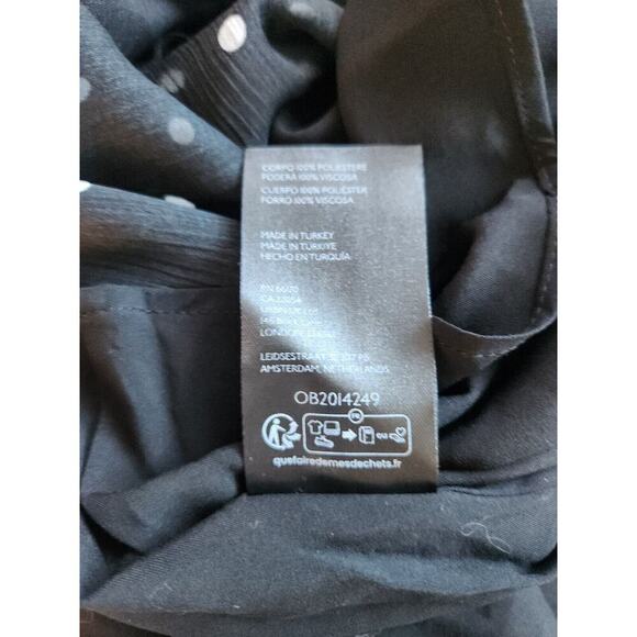 NWT Anthropologie Maeve Halter Rosette Mini Dress Size L Polka Dot #GC215 - Picture 13 of 13